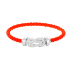 [Eternal Jewelry]CHANCE LARGE 8 FIGURE BUCKLE HALF DIAMOND BRACELET SILVER - 图片 8