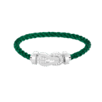 [Eternal Jewelry]CHANCE LARGE 8 FIGURE BUCKLE HALF DIAMOND BRACELET SILVER - 图片 12