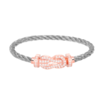 [Eternal Jewelry]CHANCE LARGE 8 FIGURE BUCKLE FULL DIAMOND BRACELET ROSE GOLD