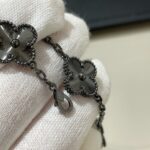 [Eternal Jewelry]CLOVER 5 MOTIF BLACK BRACELET - Image 6