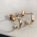 [Eternal Jewelry]LOVE EARRINGS 2.65MM PINK GOLD - 图片 3