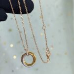 [Eternal Jewelry]TRINITY NECKLACE SILVER GOLD PINK GOLD DIAMONDS - 图片 5