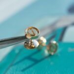 [Eternal Jewelry]LOVE EARRINGS PINK GOLD 10MM - 图片 3