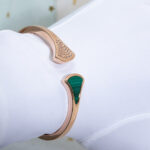 [Eternal Jewelry]DREAM BRACELET OPEN MALACHITE PINK GOLD - 图片 8