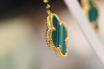 [Eternal Jewelry]CLOVER EARRINGS GOLD MALACHITE DIAMOND 3 MOTIF - 图片 9