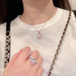 [Eternal Jewelry]CONSTANCE PEDANT PURPLE DIAMOND NECKLACE - 图片 4