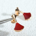 [Eternal Jewelry]DREAM Carnelian PINK GOLD EARRINGS - 图片 4