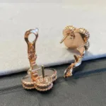[Eternal Jewelry]CLOVER MEDIUM 1 MOTIFS GRAY MOP  DIAMOND EARRINGS - 图片 7