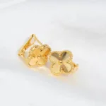 [Eternal Jewelry]CLOVER MEDIUM 1 MOTIFS LASER EARRINGS - 图片 6