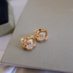 [Eternal Jewelry]LUCKY PINK GOLD WHITE MOP EARRINGS - 图片 7
