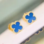 [Eternal Jewelry]CLOVER MINI 9.5MM TURQUOISE EARRINGS - 图片 6
