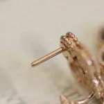 [Eternal Jewelry]CLOVER MEDIUM 1 MOTIFS FUll DIAMOND EARRINGS - 图片 4