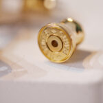 [Eternal Jewelry]MINI POP H GOLD EARRINGS GREY - 图片 6