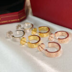 [Eternal Jewelry]LOVE EARRINGS 5.7MM 2 DIAMONDS - 图片 5