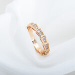 [Eternal Jewelry]SERPENTI RING PINK GOLD DIAMOND PAVED 3MM - 图片 5