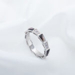 [Eternal Jewelry]SERPENTI RING SILVER  DIAMOND BLACK MOP 3MM - 图片 2