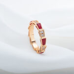[Eternal Jewelry]SERPENTI RING PINK GOLD CARNELIAN DIAMOND 3MM - 图片 4