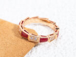 [Eternal Jewelry]SERPENTI RING PINK GOLD CARNELIAN DIAMOND 3MM - 图片 5
