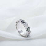 [Eternal Jewelry]SERPENTI RING SILVER DIAMOND BLACK MOP 4MM - 图片 3