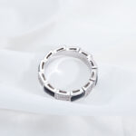 [Eternal Jewelry]SERPENTI RING SILVER DIAMOND BLACK MOP 4MM - 图片 7