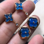 [Eternal Jewelry]STAR AND SUN AGATE DIAMOND EARRINGS - 图片 2