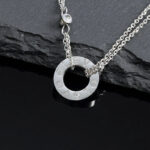 [Eternal Jewelry]LOVE NECKLACE 16MM 2 DIAMONDS - 图片 4