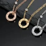 [Eternal Jewelry]LOVE NECKLACE 16MM 2 DIAMONDS - 图片 5