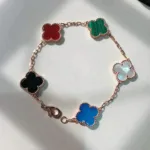 [Eternal Jewelry]CLOVER 5 MOTIFS MULTICOLOR  BRACELET - 图片 3