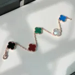 [Eternal Jewelry]CLOVER 5 MOTIFS MULTICOLOR  BRACELET - 图片 5