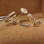 [Eternal Jewelry]JUSTE EARRINGS 12.75MM PINK GOLD DIAMOND - 图片 4