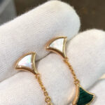 [Eternal Jewelry]DREAM EARRINGS 3 MOTIFS MALACHITE MOP PINK GOLD - 图片 8