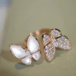 [Eternal Jewelry]TWIN BUTTERFLY DIAMOND MOP RING - 图片 2