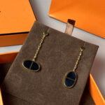 [Eternal Jewelry]CHAINE VERSO BLACK CERAMIC EARRINGS - Image 6