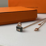 [Eternal Jewelry]CONSTANCE BLACK PEDANT PINK GOLD NECKLACE - 图片 3