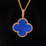 [Eternal Jewelry]CLOVER 25MM NECKLACE TURQUOISE ROSE GOLD