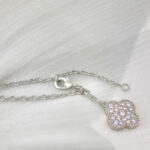 [Eternal Jewelry]CLOVER 5 MOTIFS SILVER DIAMONDS NECKLACE - 图片 6