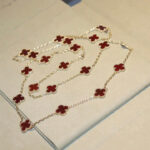 [Eternal Jewelry]CLOVER 20 MOTIFS CARNELIAN NECKLACE - 图片 4