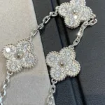 [Eternal Jewelry]CLOVER 5 MOTIFS  DIAMOND BRACELET SILVER - 图片 4