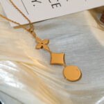 [Eternal Jewelry]STAR AND SUN DIAMOND PINK GOLD NECKLACE - 图片 5