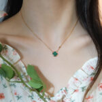 [Eternal Jewelry]SUN PEDANT PINK GOLD 1 DIAMOND NECKLACE - 图片 7