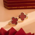 [Eternal Jewelry]CLOVER MEDIUM 1 MOTIFS CARNELIAN  EARRINGS - 图片 9