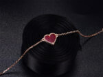 [Eternal Jewelry]HEART CARNELIAN PINK GOLD BRACELET - 图片 8