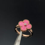 [Eternal Jewelry]CLOVER RHODONITE ROSE GOLD RING - 图片 2