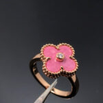 [Eternal Jewelry]CLOVER RHODONITE ROSE GOLD RING - 图片 4
