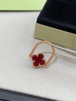 [Eternal Jewelry]CLOVER RIVERSIBLE PINK GOLD RING - 图片 11