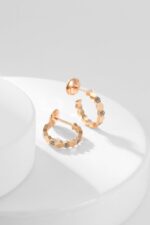 [Eternal Jewelry]BEE LOVE DIAMOND HOOP EARRINGS - Image 9