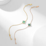 [Eternal Jewelry]CLOVER BRACELET MALACHITE 1 MOTIF