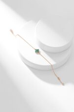 [Eternal Jewelry]CLOVER BRACELET MALACHITE 1 MOTIF - 图片 5