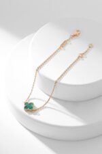 [Eternal Jewelry]CLOVER BRACELET MALACHITE 1 MOTIF - 图片 7