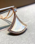 [Eternal Jewelry]DREAM MOP DIAMOND PAVED PINK GOLD NECKLACE - 图片 4